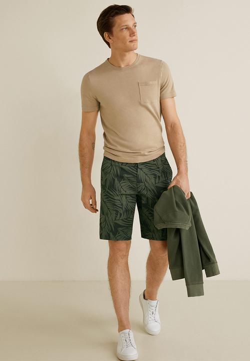 MANGO - Bermuda valley shorts - green