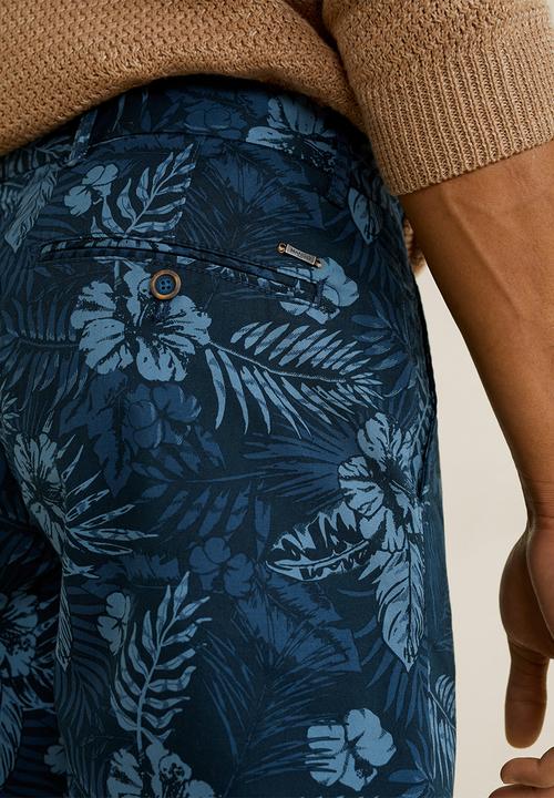 MANGO - Bermuda valley shorts - navy