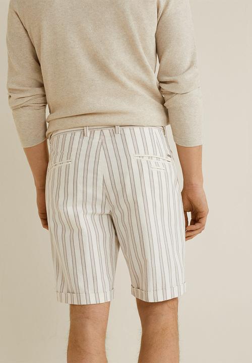 MANGO - Monday bermuda shorts - natural white