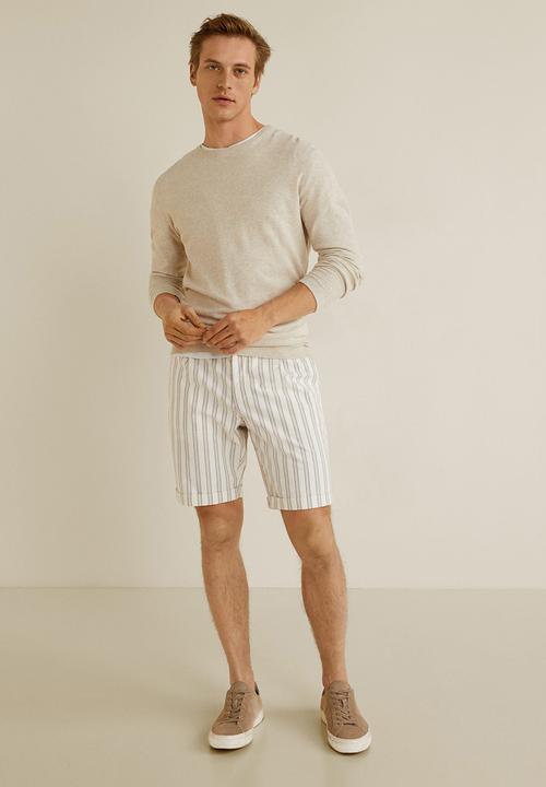 MANGO - Monday bermuda shorts - natural white
