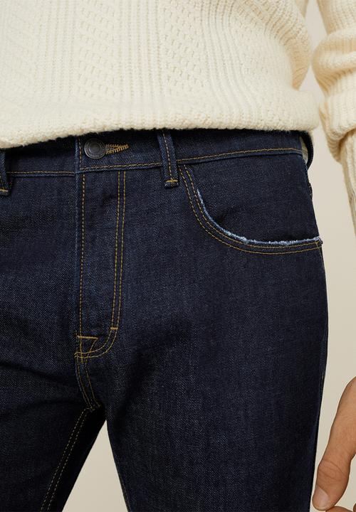 MANGO - Bob jeans - dark blue