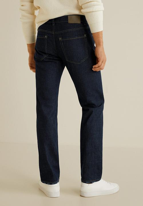 MANGO - Bob jeans - dark blue