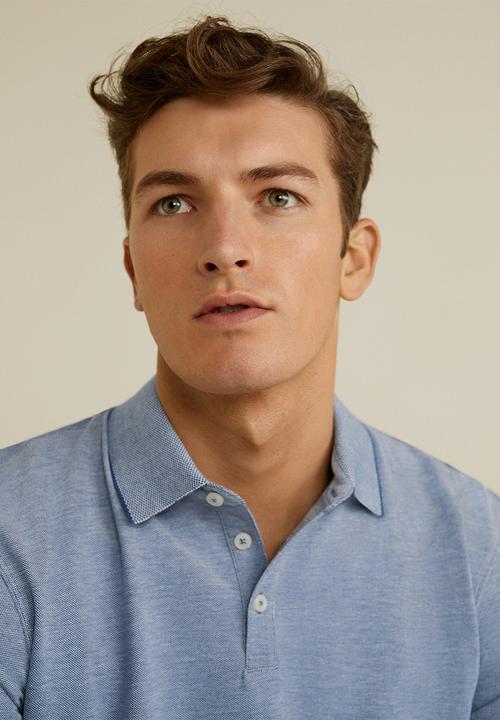 MANGO - Regat polo shirt  - medium blue