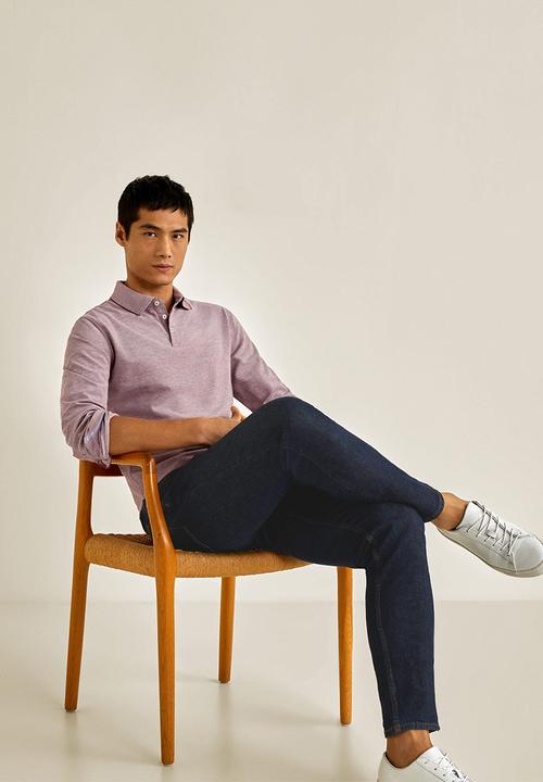 MANGO - Regat polo shirt - dark red