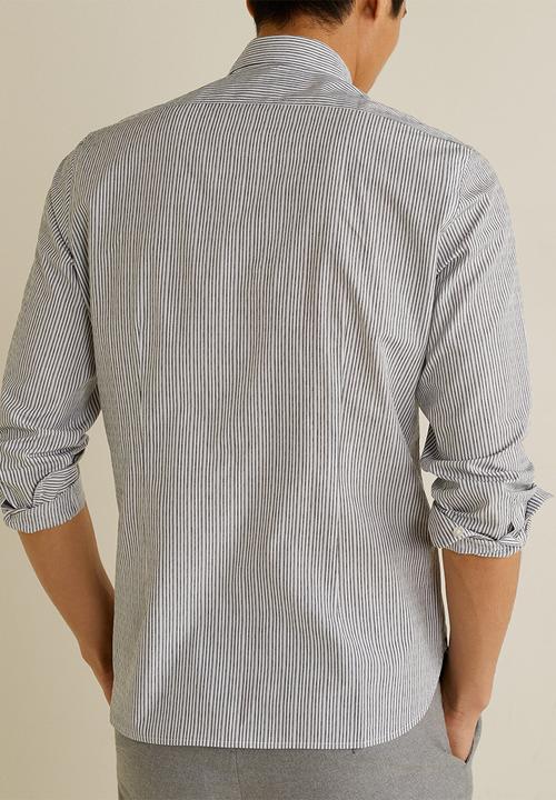 MANGO - Araceli shirt - grey