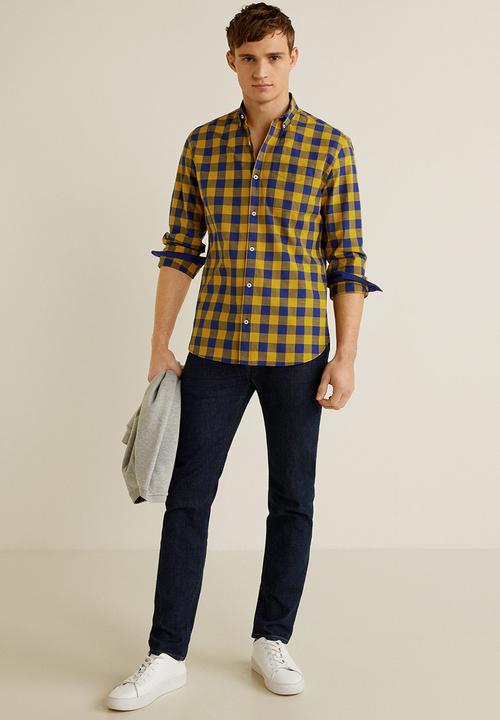 MANGO - Claude shirt - yellow