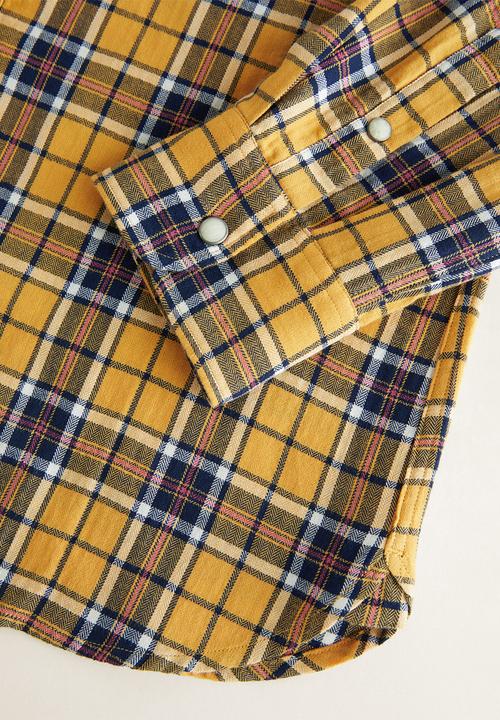 MANGO - Bianca shirt - yellow
