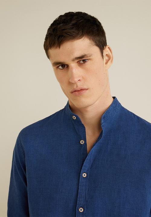 MANGO - Fiona shirt - medium blue