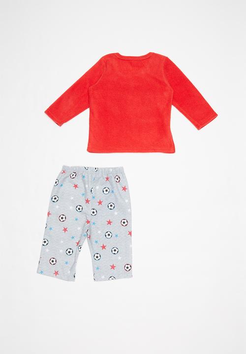 Pop Candy - Soccer balls fleece and flannel pyjamas - multi