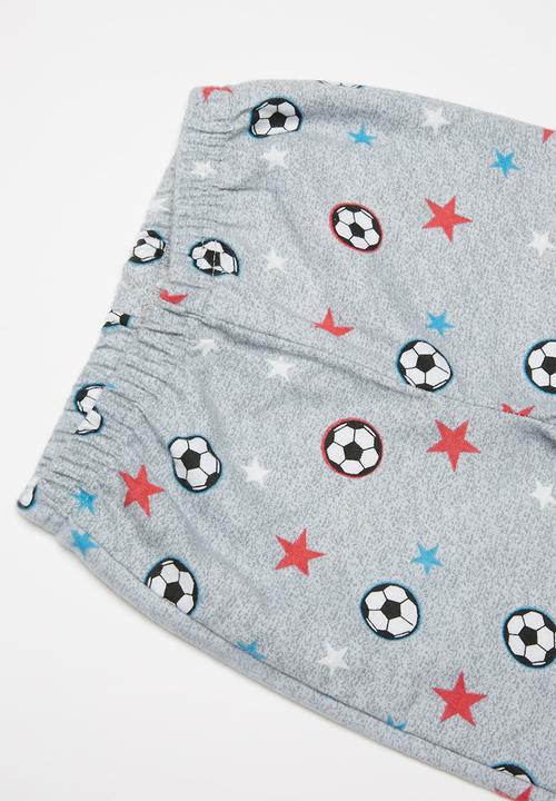 Pop Candy - Soccer balls fleece and flannel pyjamas - multi