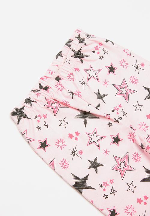 Pop Candy - Flannel fleece stars pajamas - multi