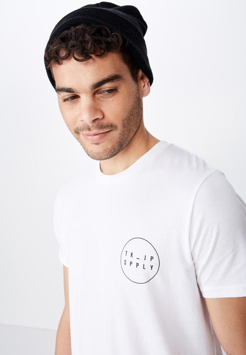 Cotton On - Longline scoop hem tee - white