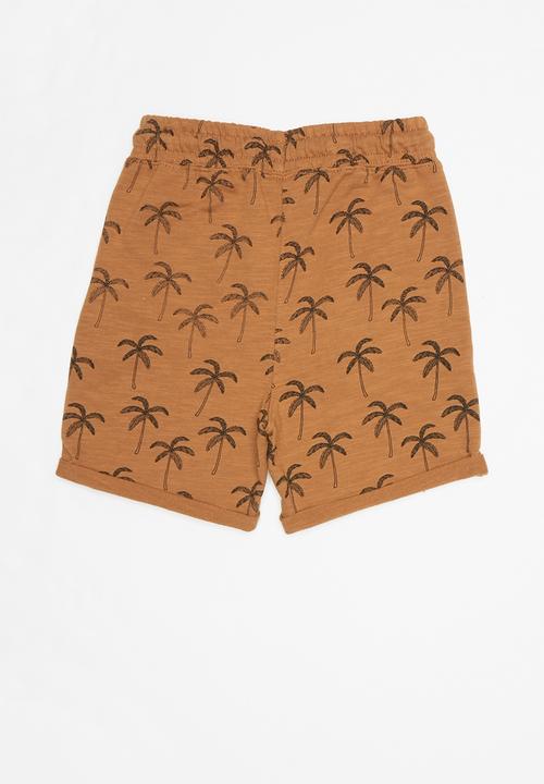 Cotton On - Henry slouch short - brown & black