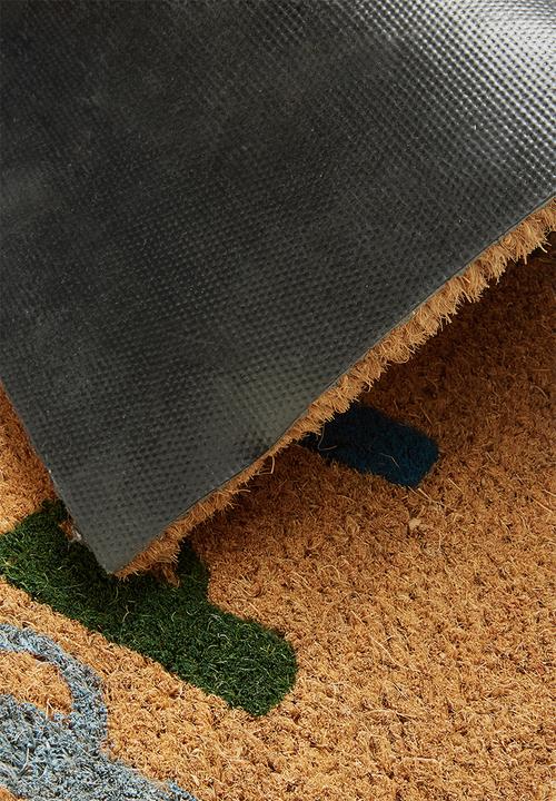 Present Time - Happy home door mat - multi