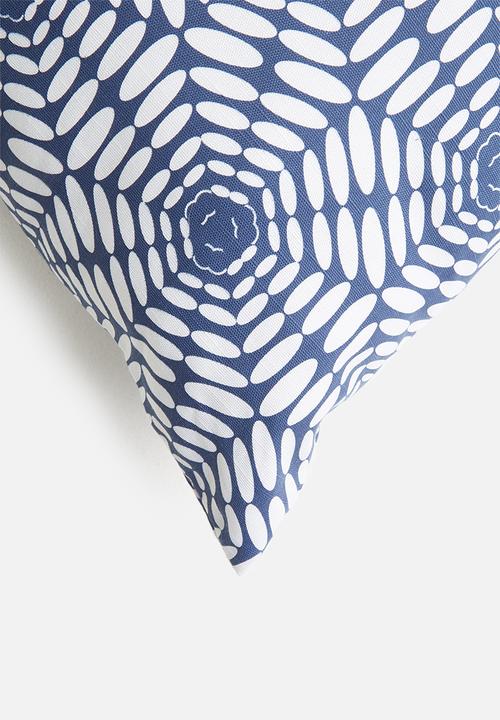 Sixth Floor - Geo cushion cover - navy