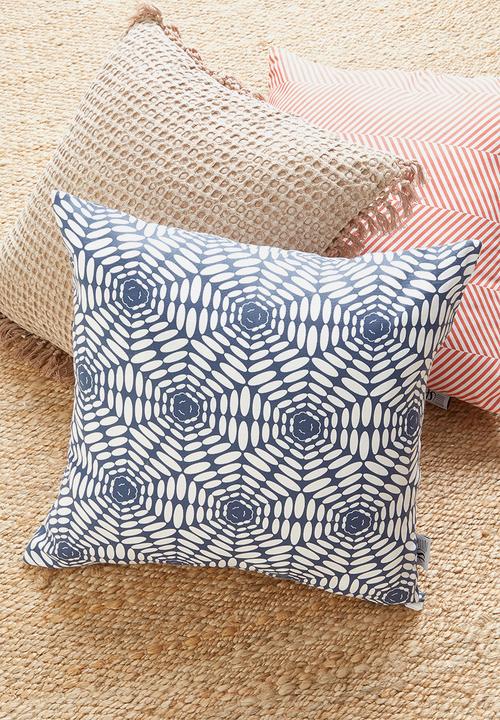 Sixth Floor - Geo cushion cover - navy