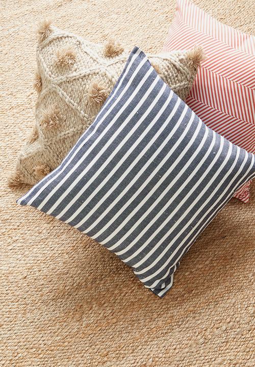 Sixth Floor - Madison woven cushion cover - blue