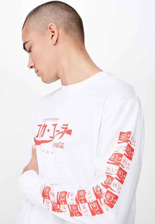 Cotton On - Tbar collaboration tee - white & red