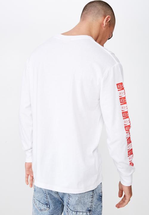 Cotton On - Tbar collaboration tee - white & red