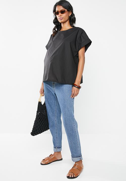 Superbalist - Boxy maternity tee - black
