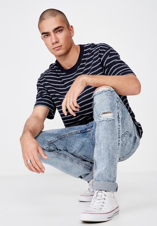 Cotton On - Graduate tee - navy & white 