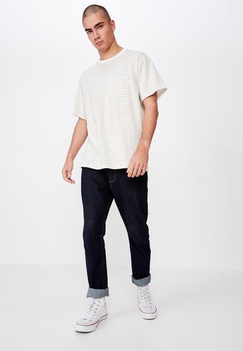 Cotton On - Graduate tee - white & beige 