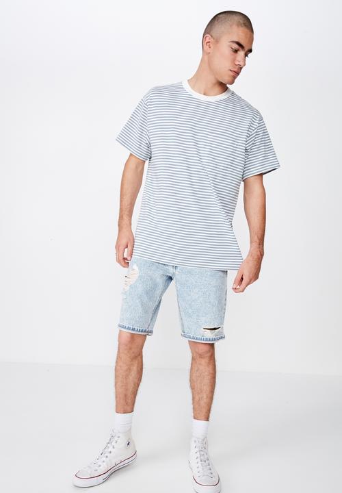 Cotton On - Graduate tee - white & blue 