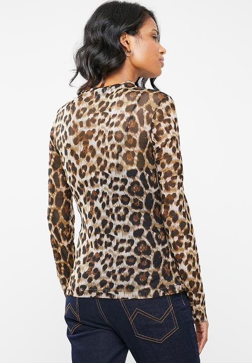 Superbalist - Mesh top - black & brown 