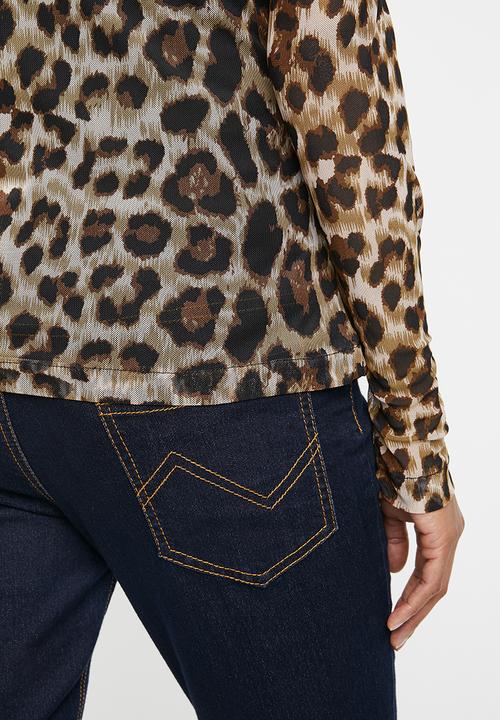 Superbalist - Mesh top - black & brown 