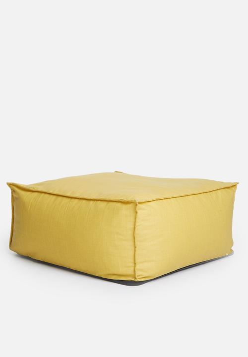 Sixth Floor - Poppy floor cushion - yellow
