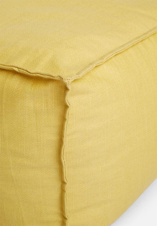 Sixth Floor - Poppy floor cushion - yellow