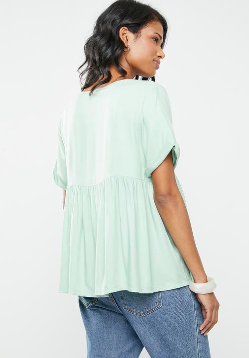 Superbalist - Baby doll blouse - green