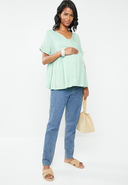 Superbalist - Baby doll blouse - green