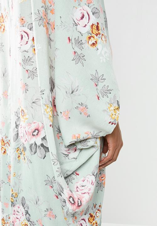Cherry Melon - Long kimono - green