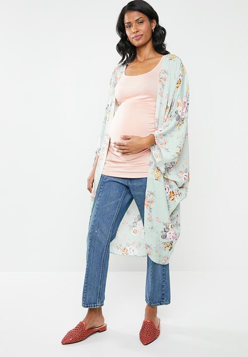 Cherry Melon - Long kimono - green