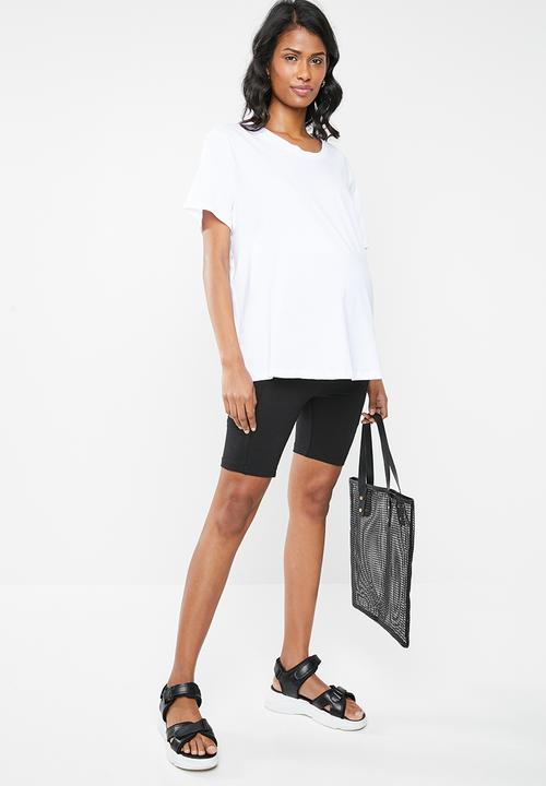 Superbalist - Maternity bicycle shorts with pockets - black