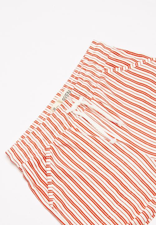 Cotton On - Nila knit short - red & white