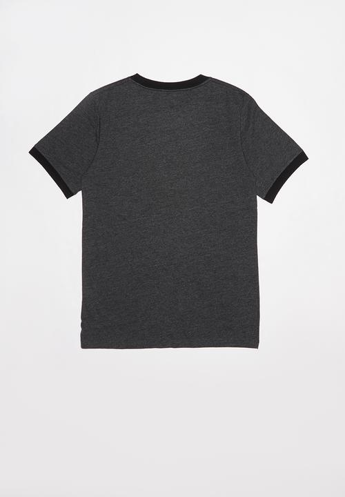 Converse - Cnvb spt star chev ringer tee - black