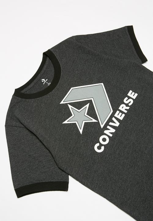 Converse - Cnvb spt star chev ringer tee - black