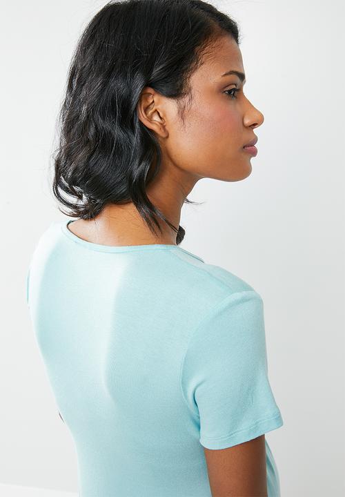 Cherry Melon - Smock detail top - turquoise 
