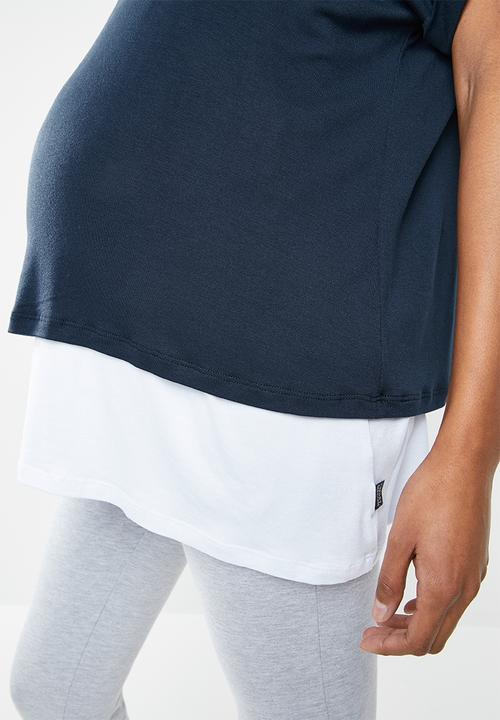 Cherry Melon - Feeding T-shirt - navy & white