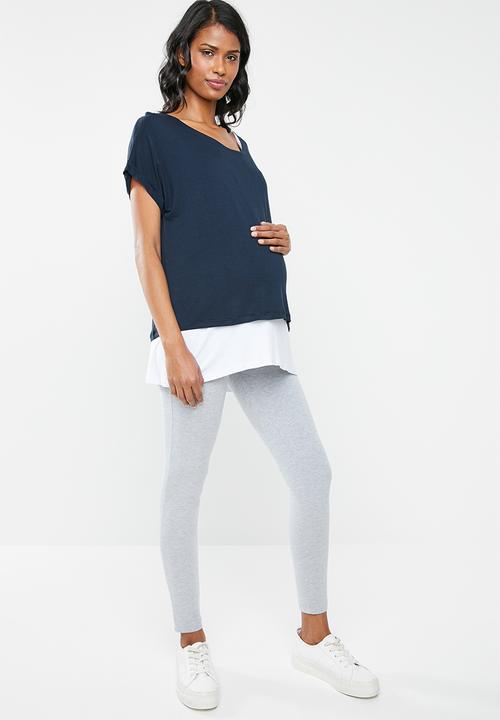 Cherry Melon - Feeding T-shirt - navy & white
