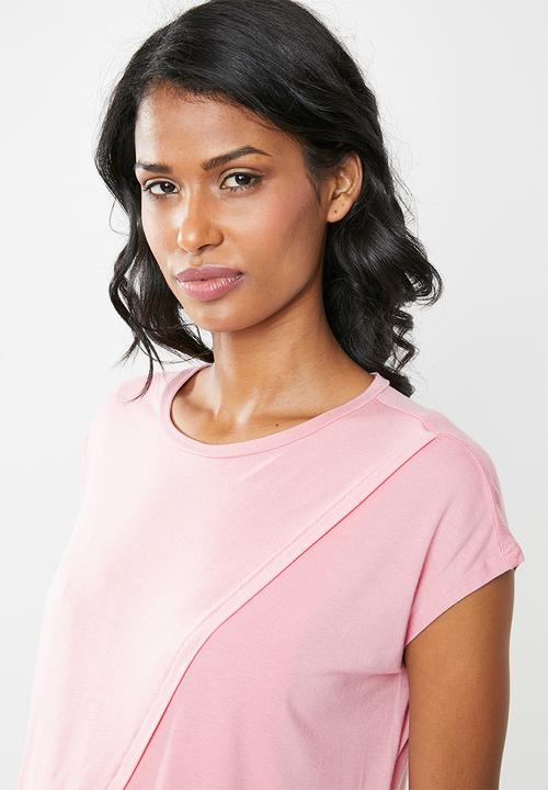 Cherry Melon - Overlay feeding top mid - pink & white 