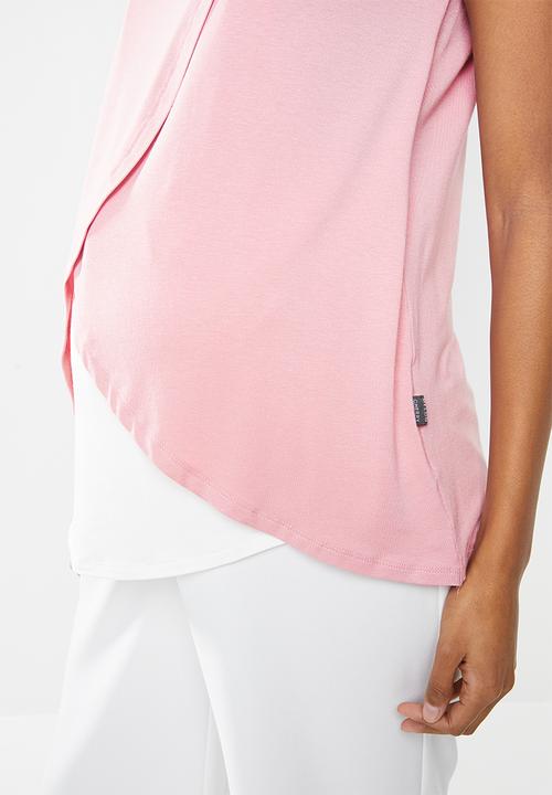 Cherry Melon - Overlay feeding top mid - pink & white 