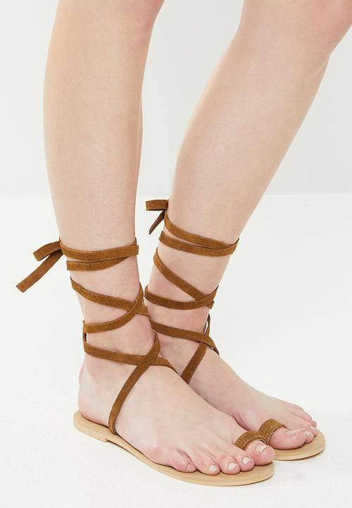 Superbalist - Faux leather sandal - tan