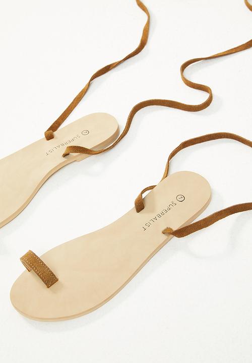 Superbalist - Faux leather sandal - tan
