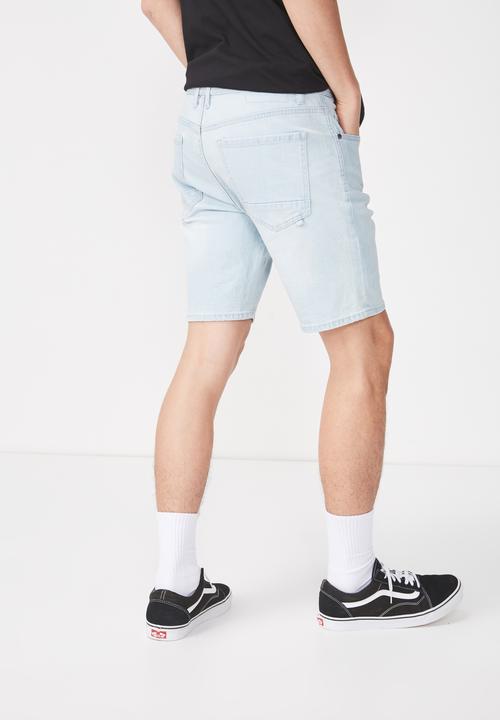 Cotton On - Skinny straight fit shorts - blue