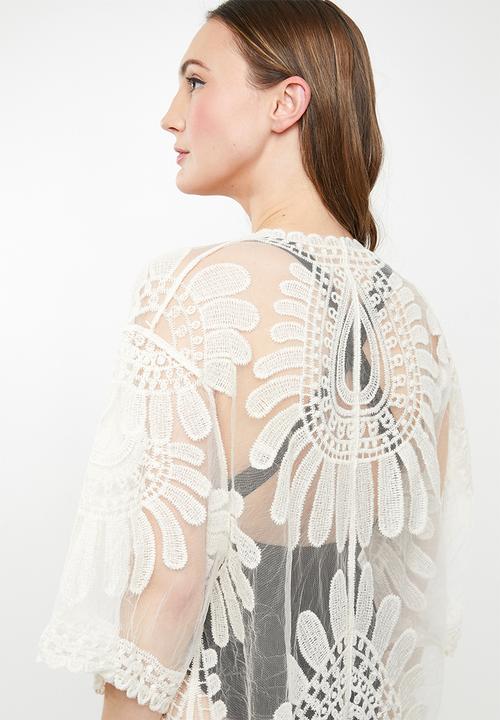 Joy Collectables - Sunflower lace kaftan - cream