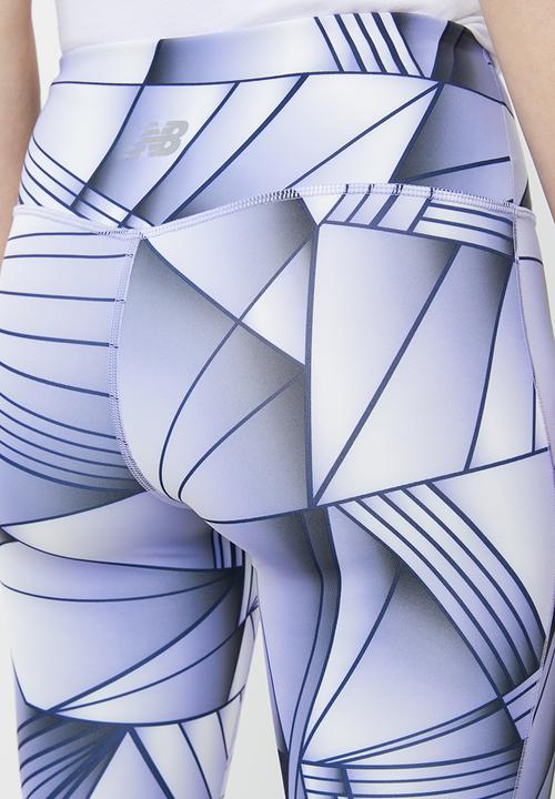 New Balance  - Core high rise tight print - purple