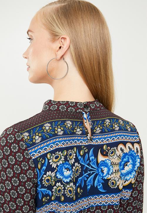 STYLE REPUBLIC - Bell sleeve maxi dress floral - multi 
